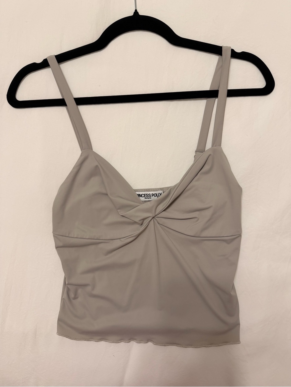Princess Polly Taupe Twist-Front Cami